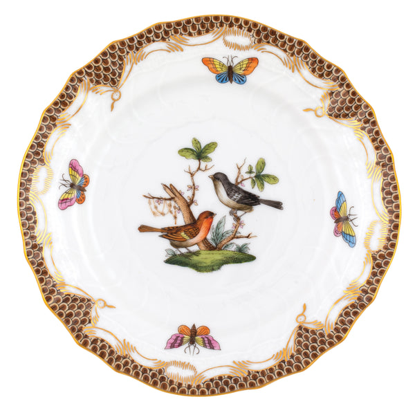 Rothschild Bird Brown Bread and Butter Plate, Motif 5