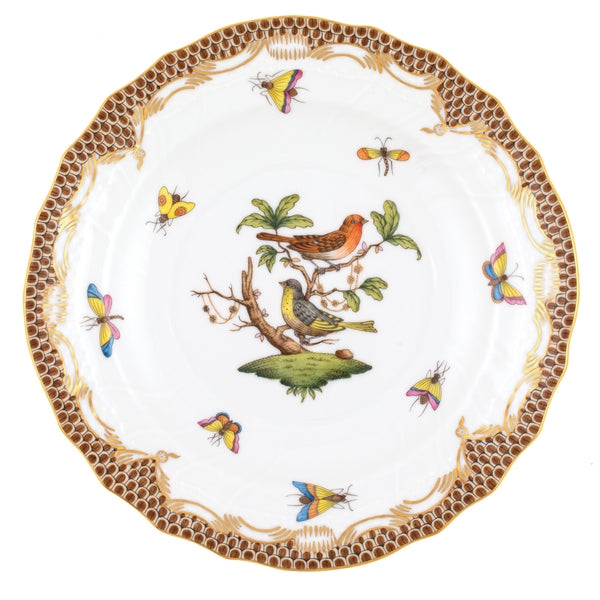 Rothschild Bird Brown Salad Plate, Motif 3