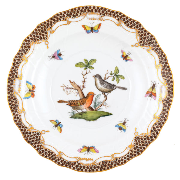 Rothschild Bird Brown Salad Plate, Motif 5