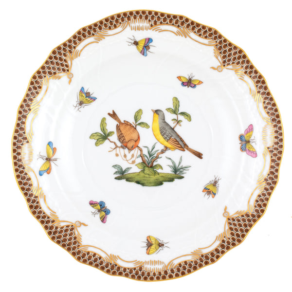 Rothschild Bird Brown Salad Plate, Motif 7