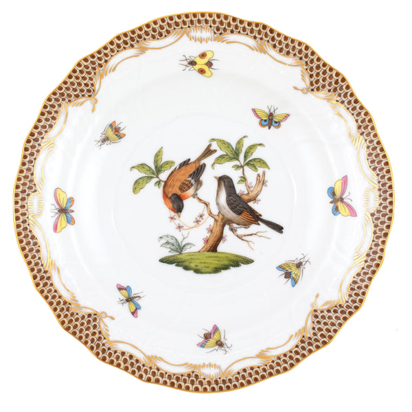 Rothschild Bird Brown Salad Plate, Motif 12