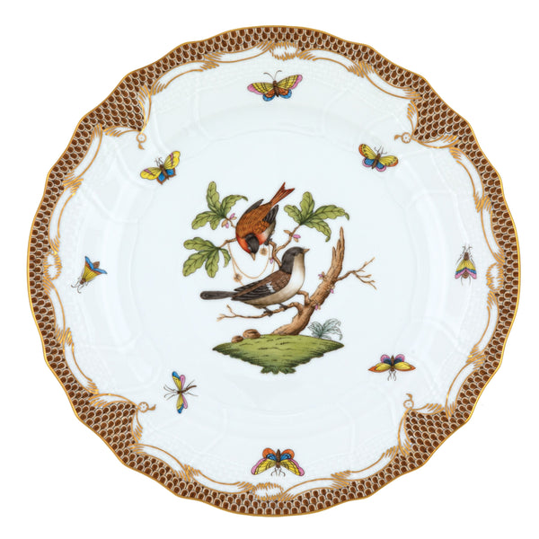 Rothschild Bird Brown Dinner Plate, Motif 4