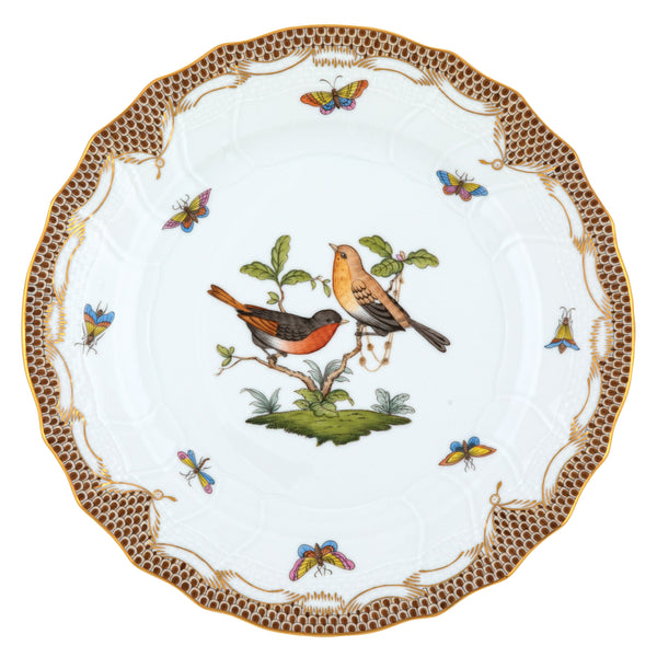 Rothschild Bird Brown Dinner Plate, Motif 9
