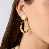 Julie Vos Ravello Statement Earring, Ivory
