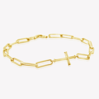 Chain Breaker Cross Bracelet
