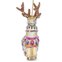Prancer Glass Ornament