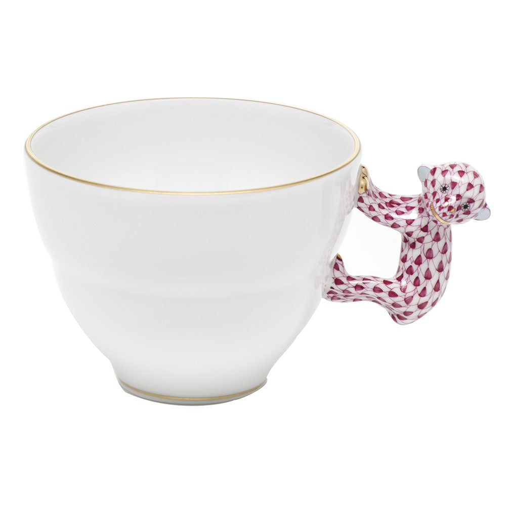 Mug with Monkey Handle — Raspberry