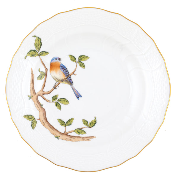 Songbird Dessert Plate, Bluebird