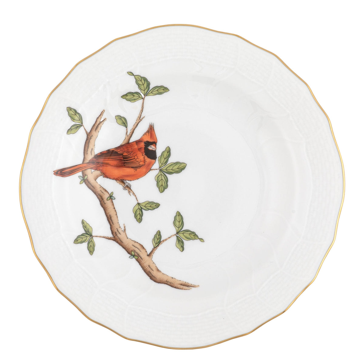 Songbird Dessert Plate, Cardinal