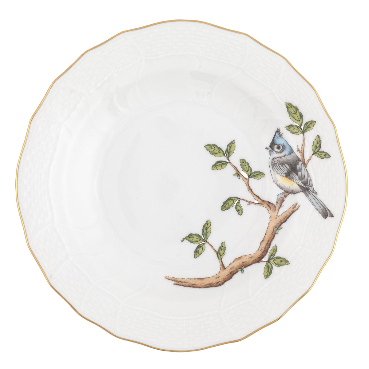 Songbird Dessert Plate, Titmouse