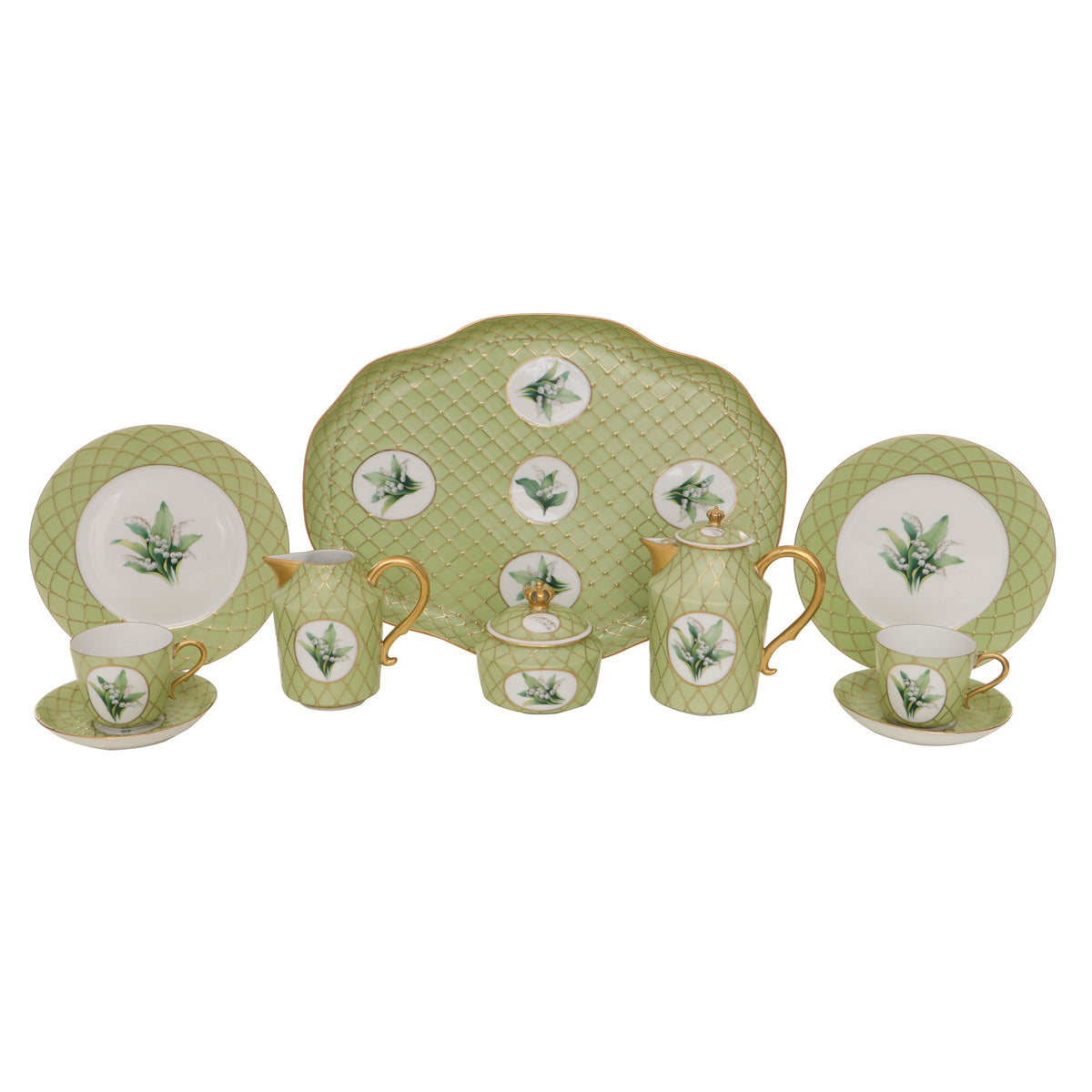 Queen Elizabeth Tea Set — Multicolor