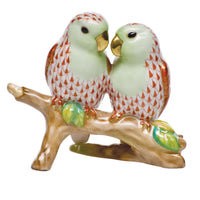 Love Birds On Branch — Rust