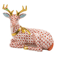 Lying Christmas Deer — Rust