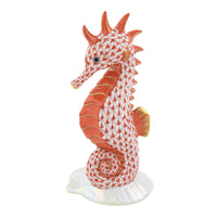 Seahorse On Scallop Shell — Rust