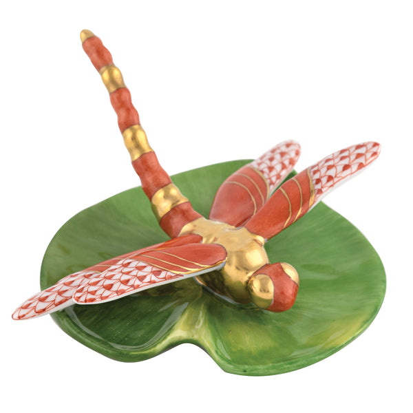 Dragonfly On Lily Pad