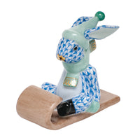 Sledding Bunny — Blue