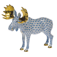 Standing Moose — Blue