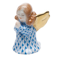 Small Praying Angel — Blue