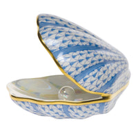 Oyster with Pearl — Blue