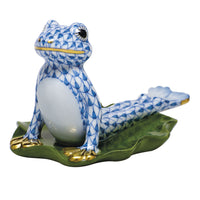 Yoga Frog In Cobra Pose — Blue