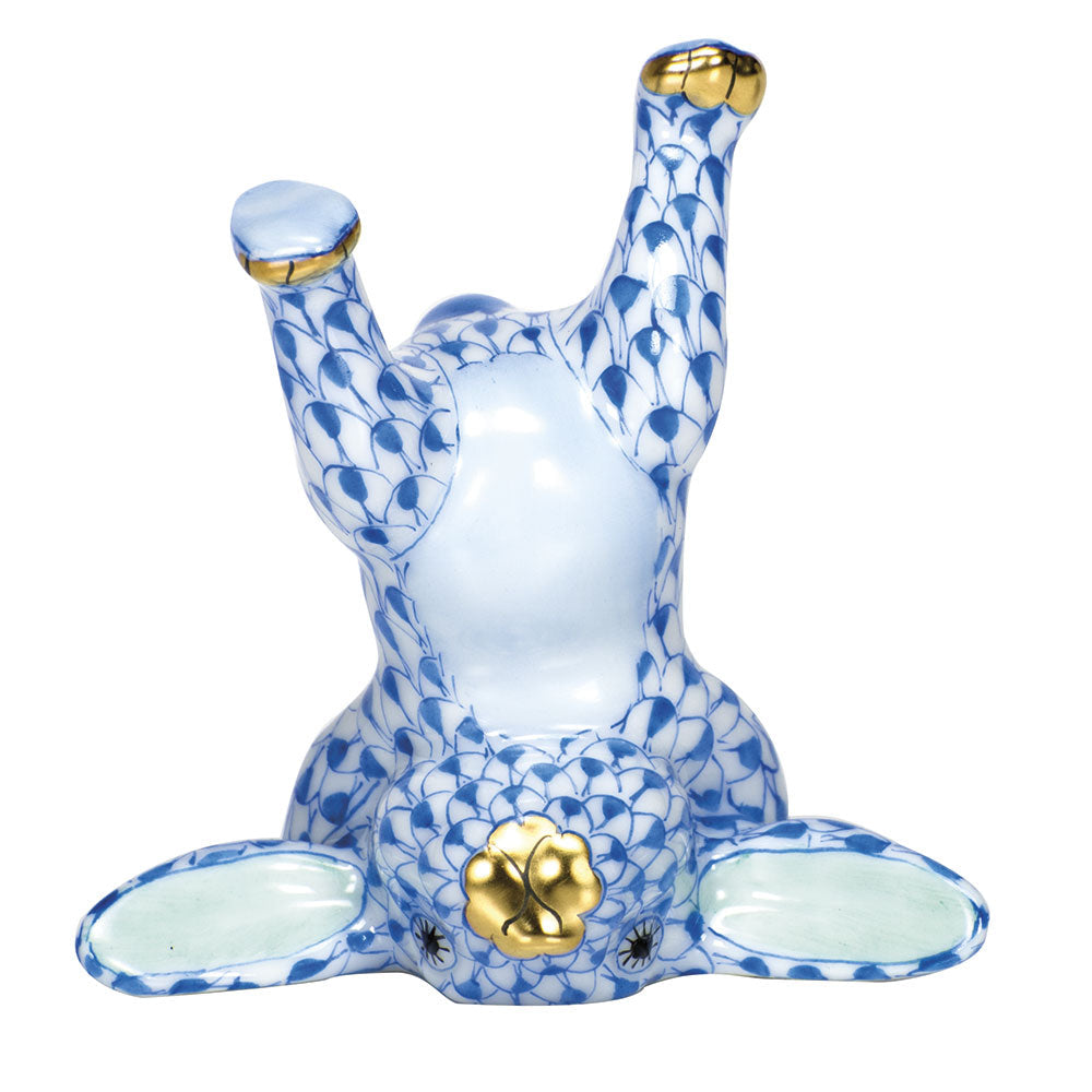 Handstand Bunny — Blue