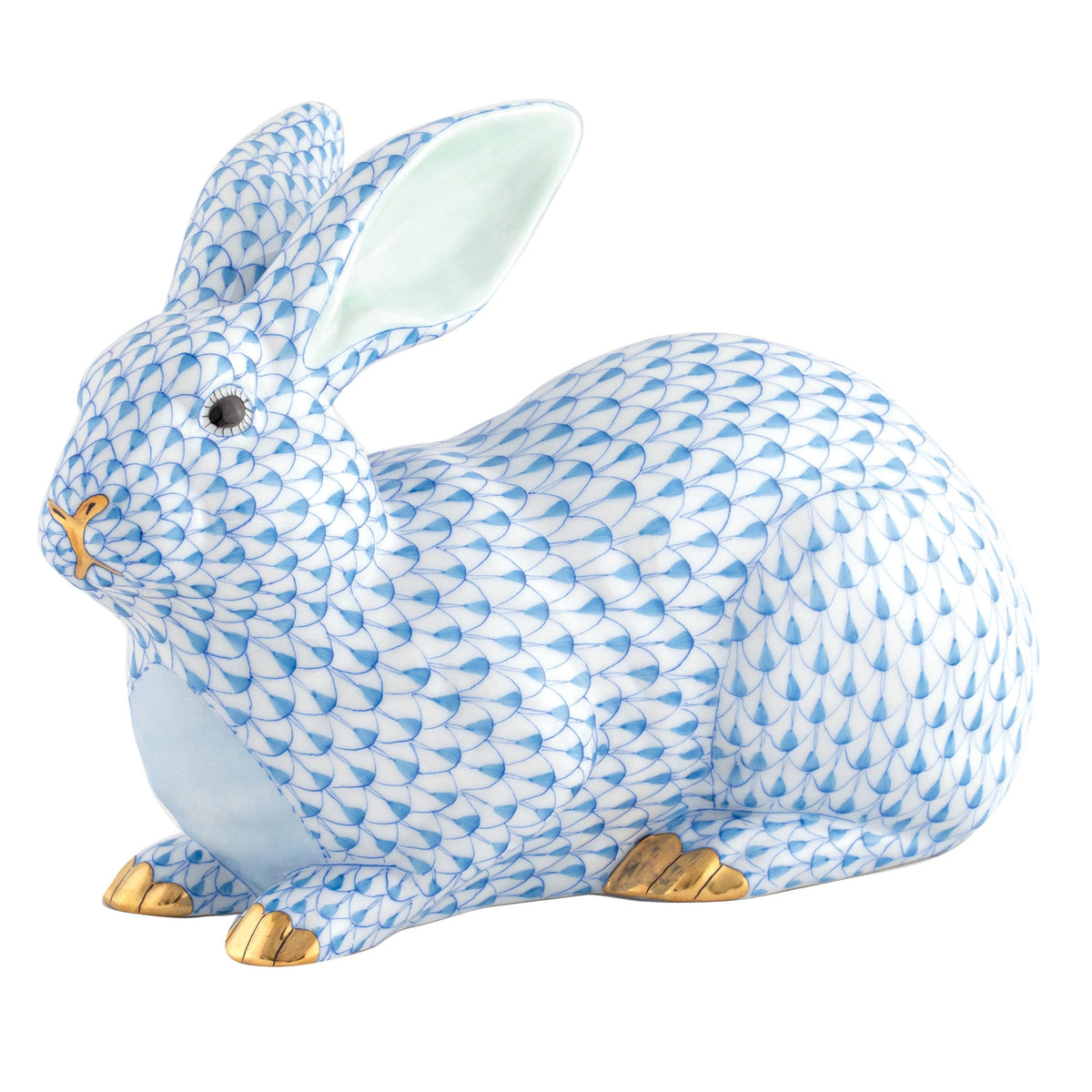 Large Lying Bunny — Blue