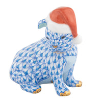 Santa Puppy — Blue