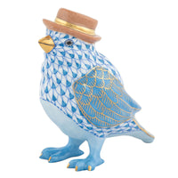 Bird with Hat — Blue