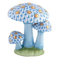 Mushroom Trio — Blue