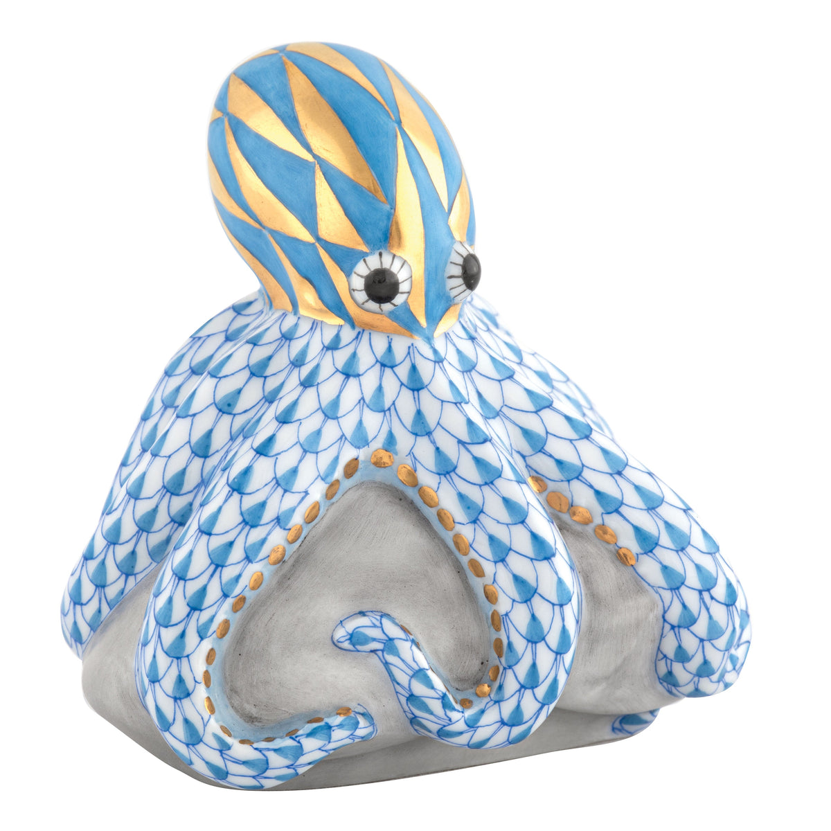 Octopus On Rock — Blue