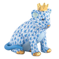 Lion Cub with Crown — Blue