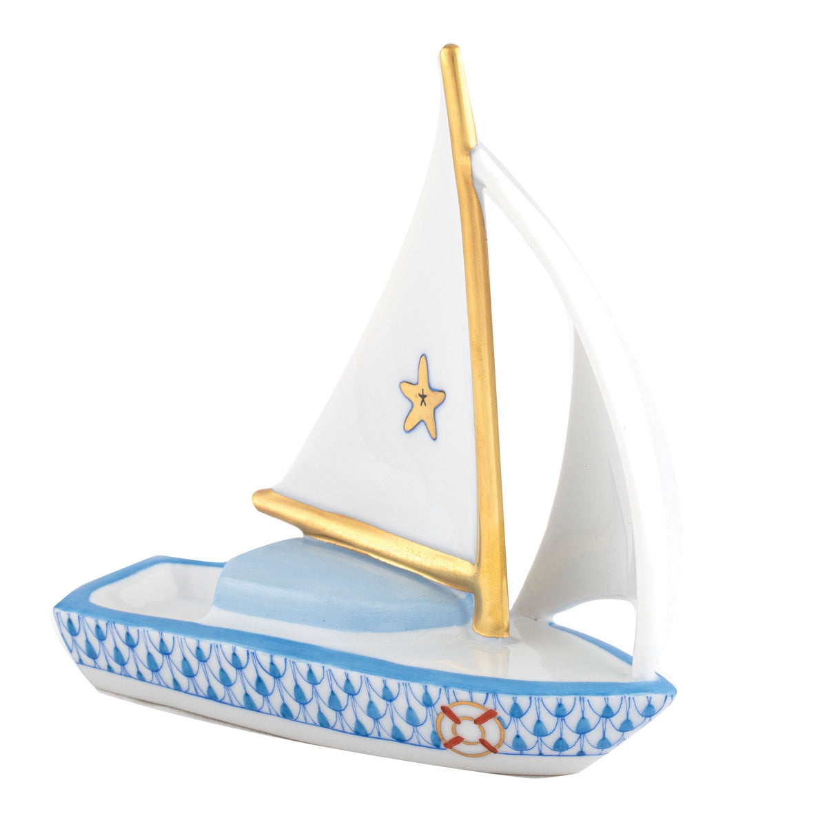 Sailboat At Sea — Blue