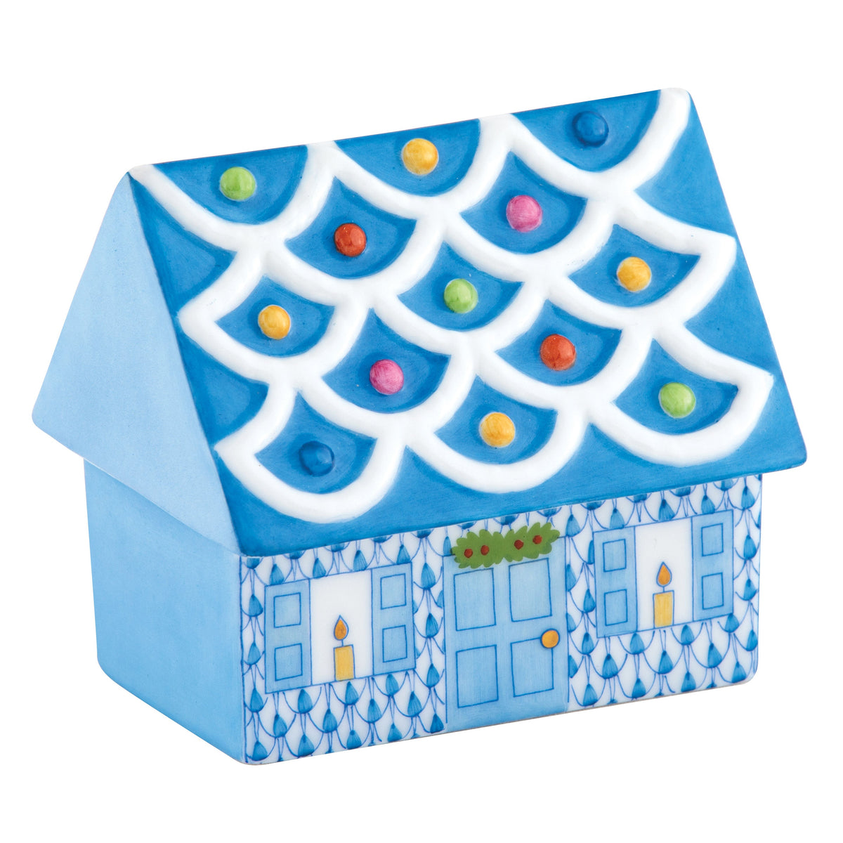 Cozy Gingerbread House — Blue