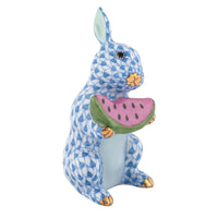 Bunny with Watermelon — Blue