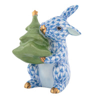 Christmas Tree Bunny — Blue