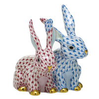 Twisted Bunnies — Blue & Raspberry