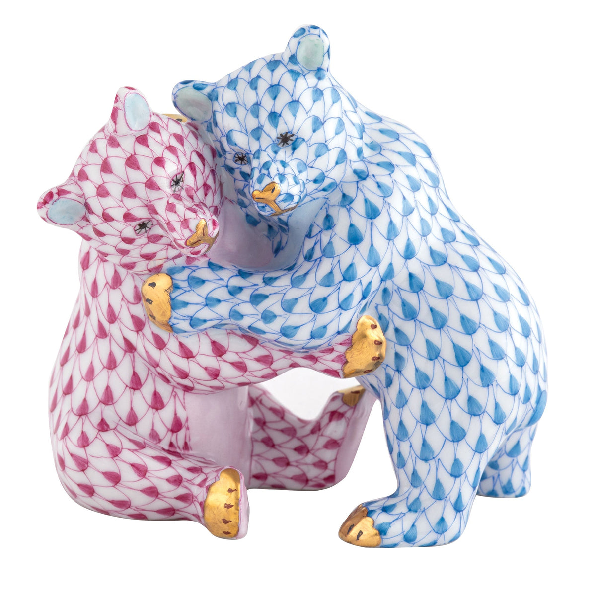 Bear Hug — Blue & Raspberry