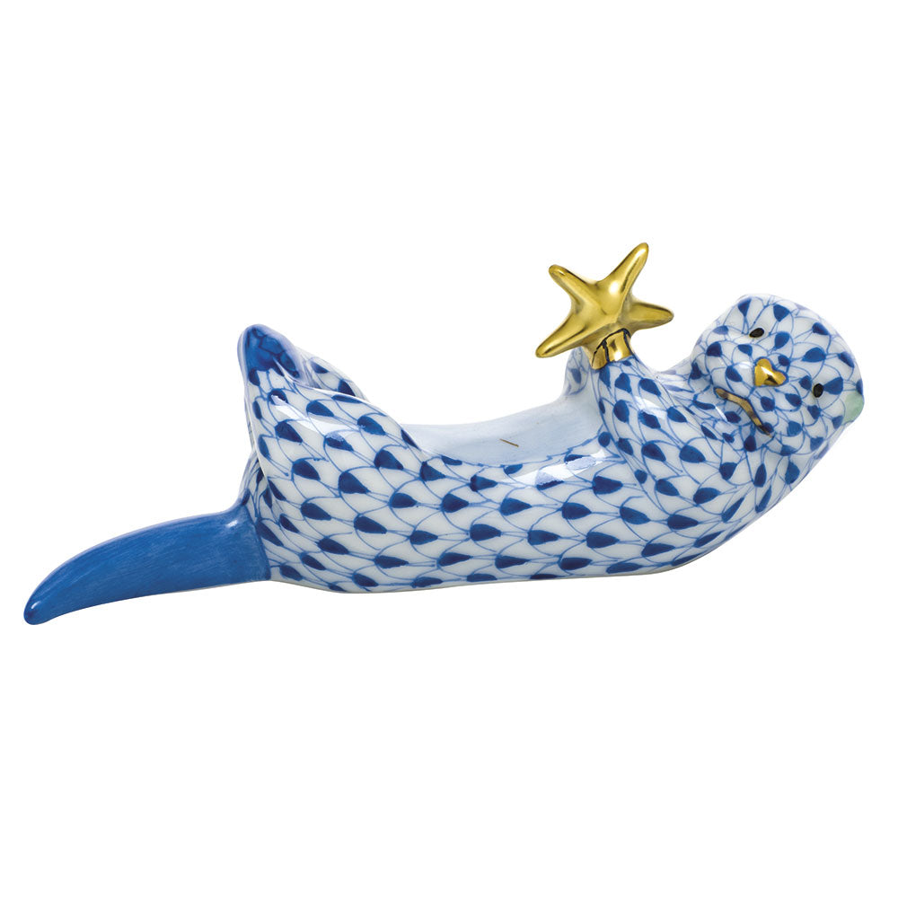 Sea Otter with Starfish — Sapphire