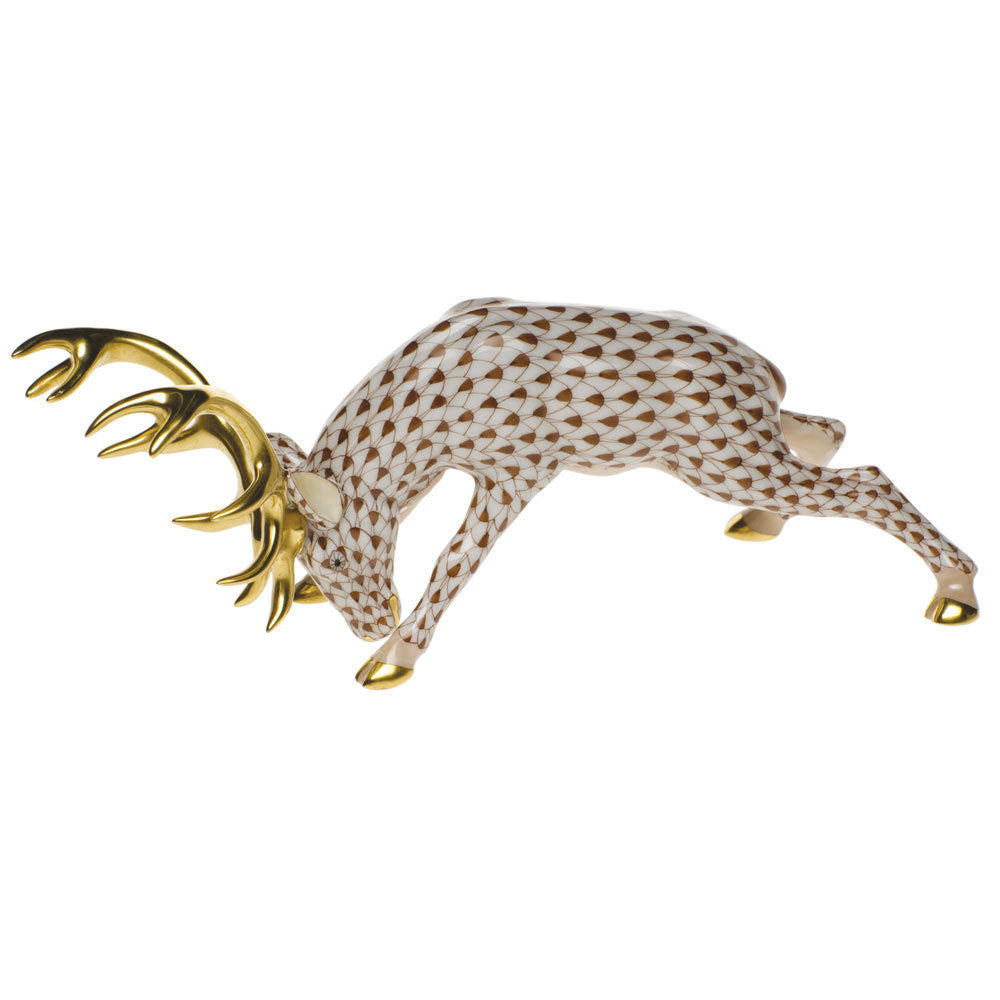 Stag with Feet Back — Chocolate