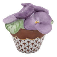 Pansies In Flowerpot — Chocolate