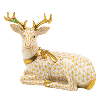 Lying Christmas Deer — Butterscotch