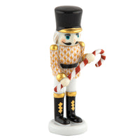 Small Nutcracker W/candy Cane — Butterscotch