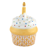 Cupcake with Candle — Butterscotch