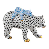 Bear and Baby — Black & Blue