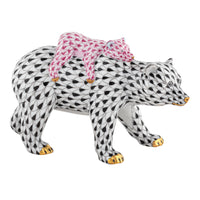 Bear and Baby — Black & Pink