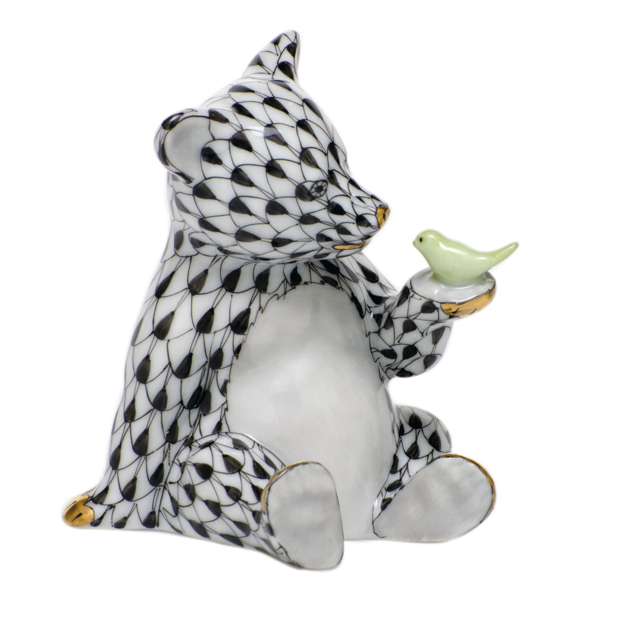 Bear with Bird — Black