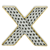 Letter X — Black