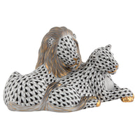 Lion and Lioness — Black