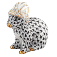 Bunny with Winter Hat — Black