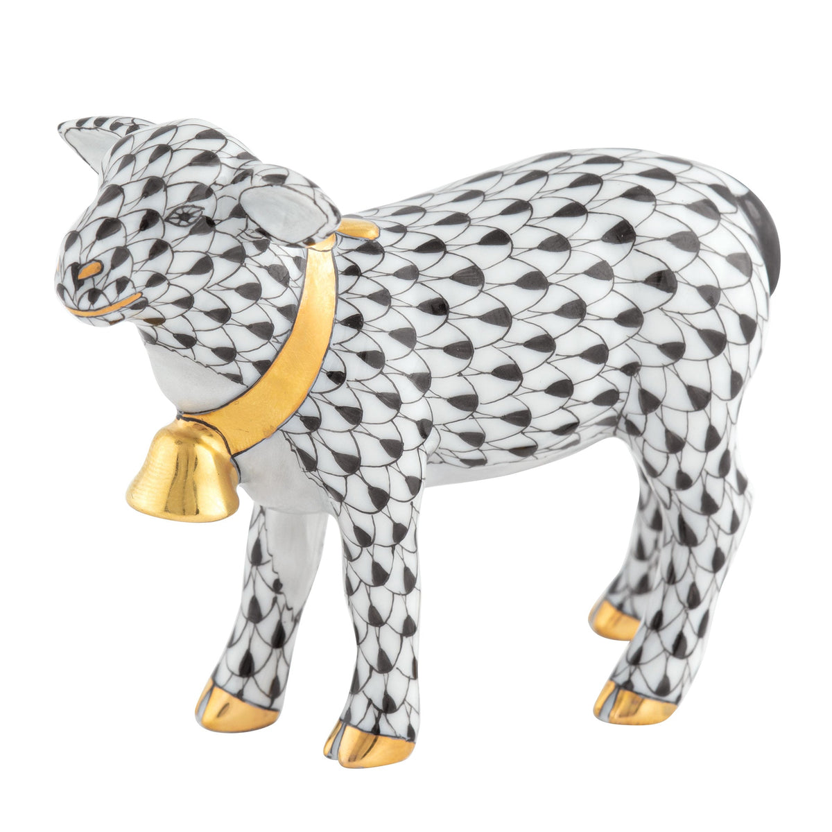 Lamb with Bell — Black